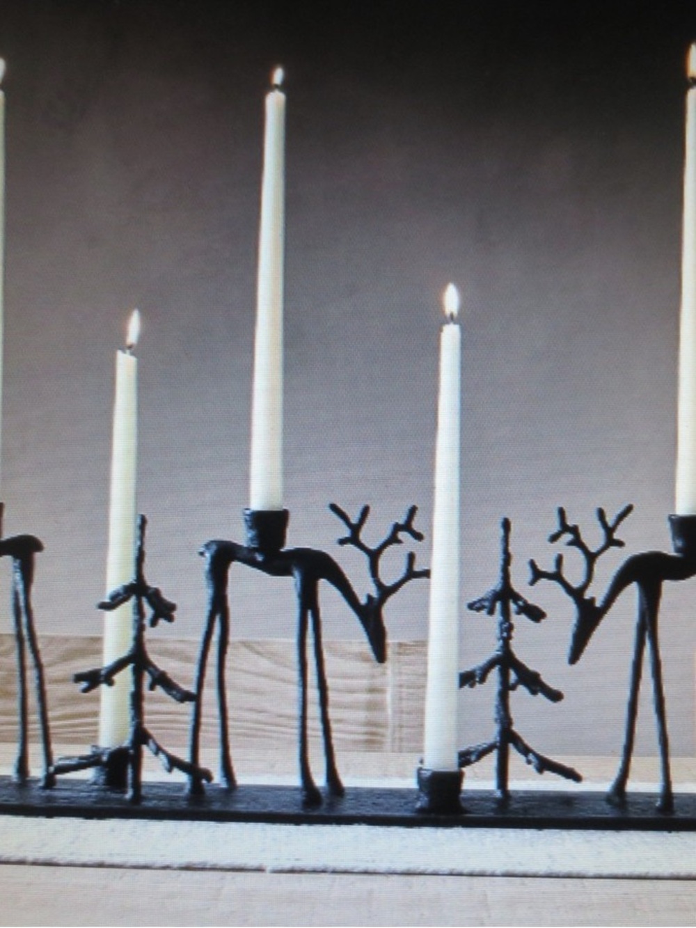 Pottery Barn Sculpted Reindeer Centerpiece Candle Holder BNIB - Picture 2 of 7
